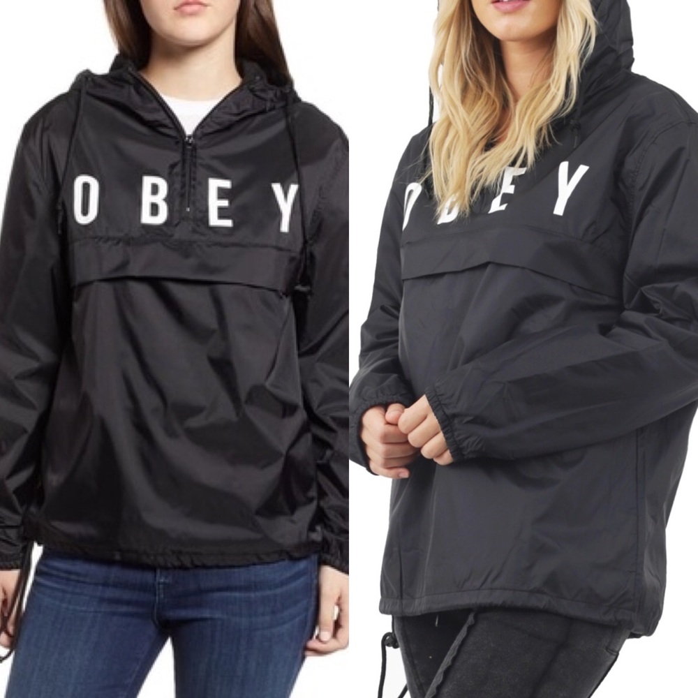 Obey | Anyway Anorak Hoodie Black Size XS